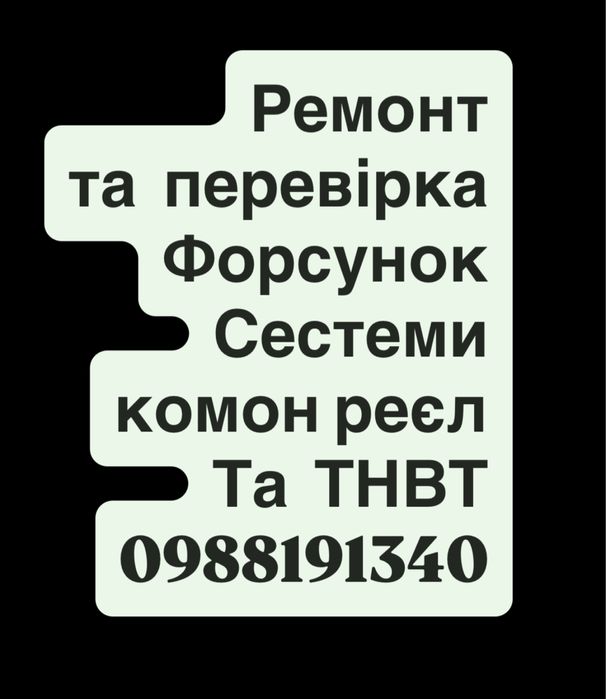 Ремонт  та  перевірка Форсунок