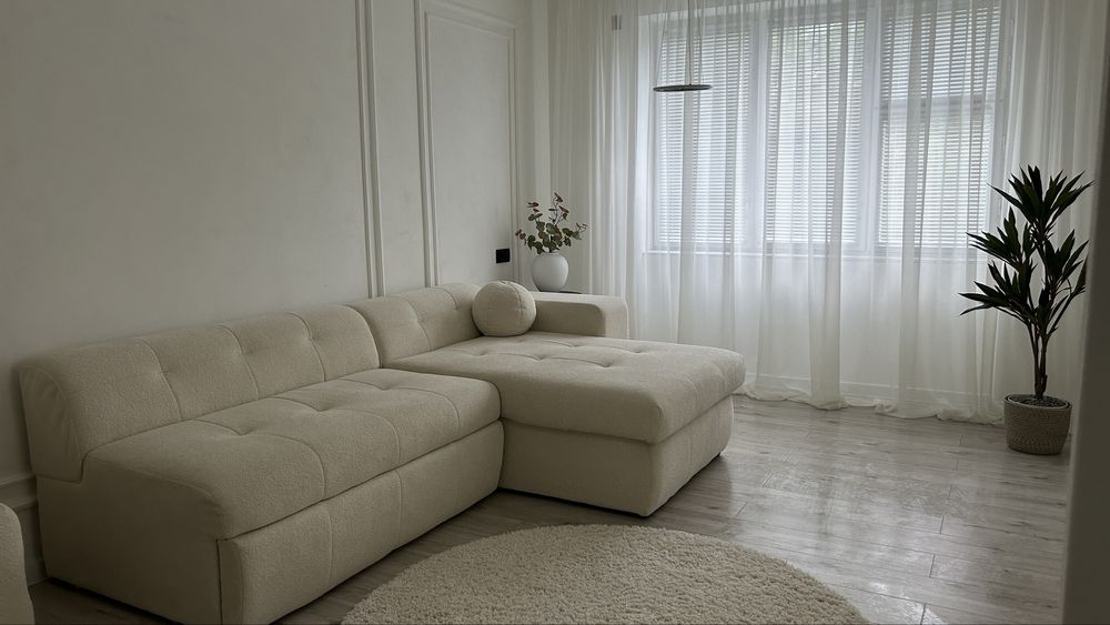 Круглий високоворсовий килим