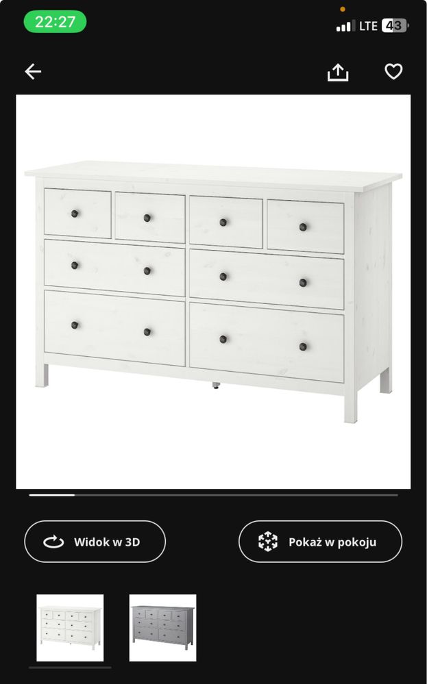 Komoda Hemnes 160x96