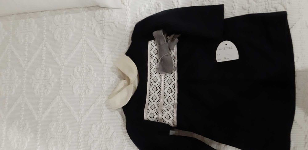 vestido bebé com camisa 4-6 meses