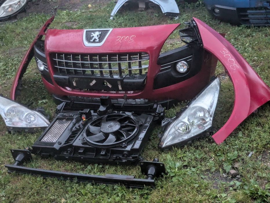Бампер підсилювач фари телевізор радіатори крила комплект Peugeot 5008