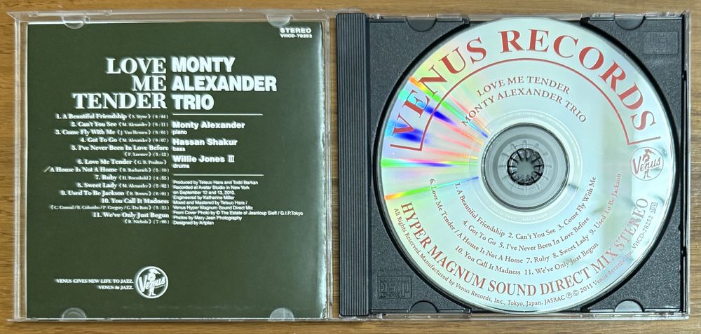 CD Диск Monty Alexander Trio - Love Me Tender