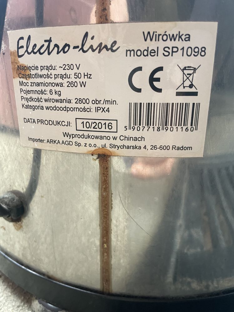 Wirowka elektro line SP1098