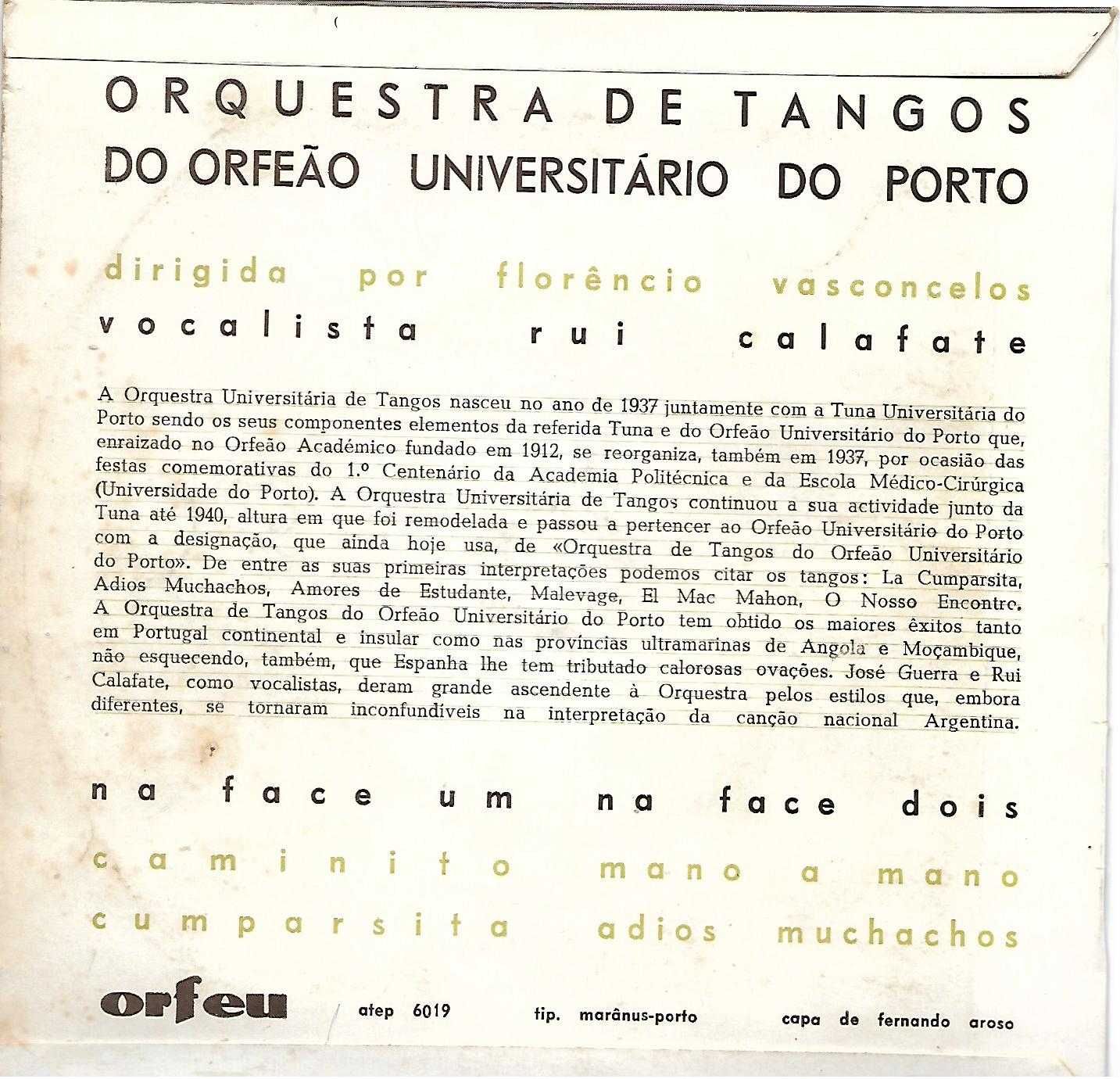 3 EP's Vinil com músicas de tangos