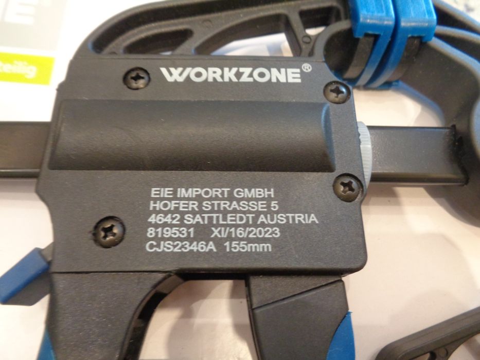 Zaciski szybko montujące - Workzone - komplet 4 sztuki