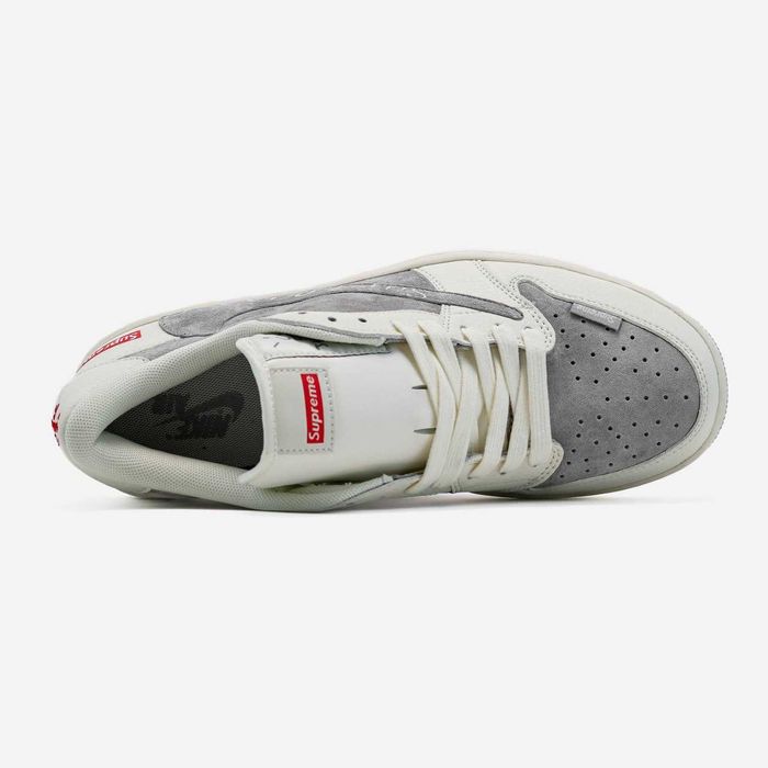 Мужские кроссовки Nike Jordan 1 Retro Low x Travis Scott х Supreme