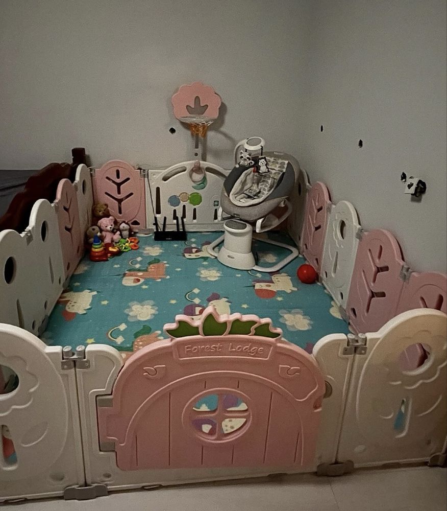Манеж BabyPlayPen Магічний ліс 123*165*62 см