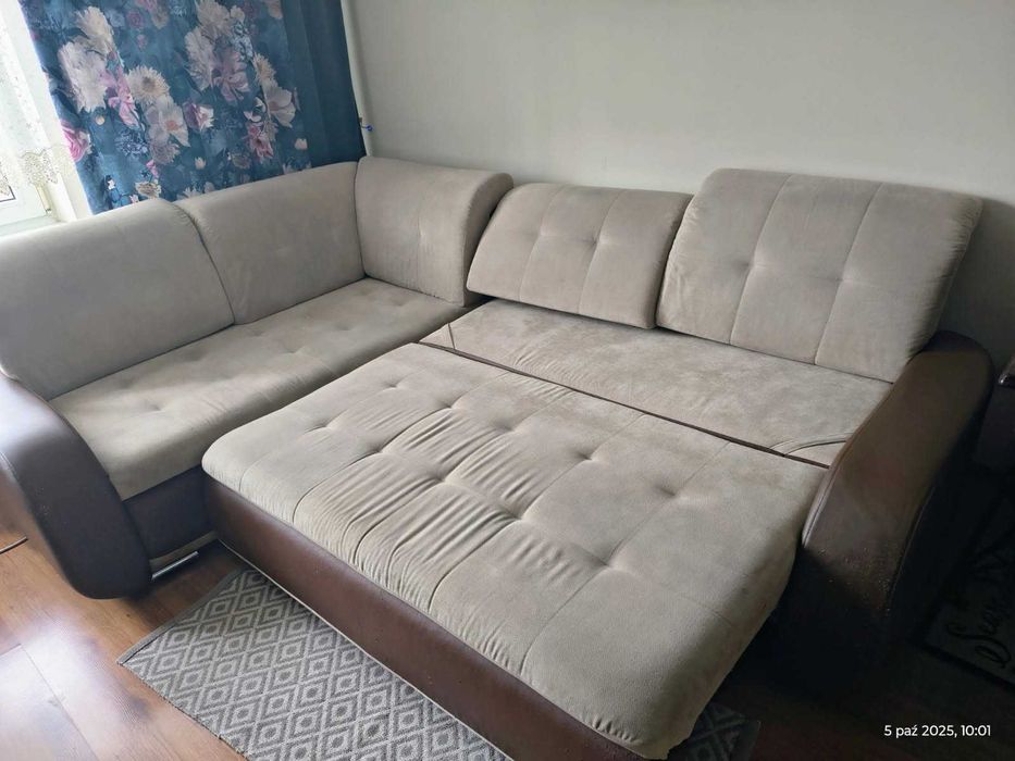 Narożnik z funkcją spania