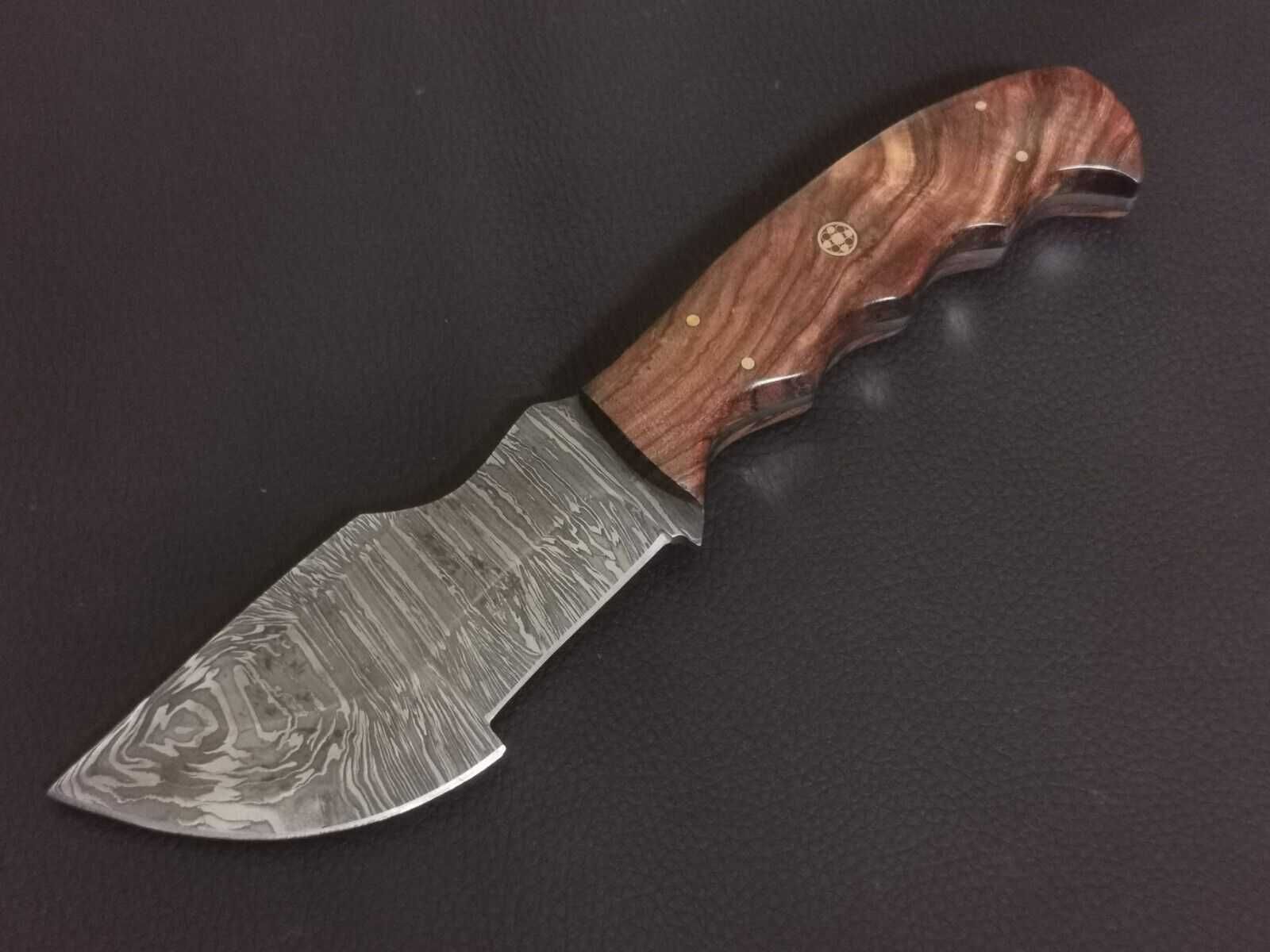 DAMAST nóż myśliwski BOWIE stal damasceńska 25cm. SKINNER bushcraft