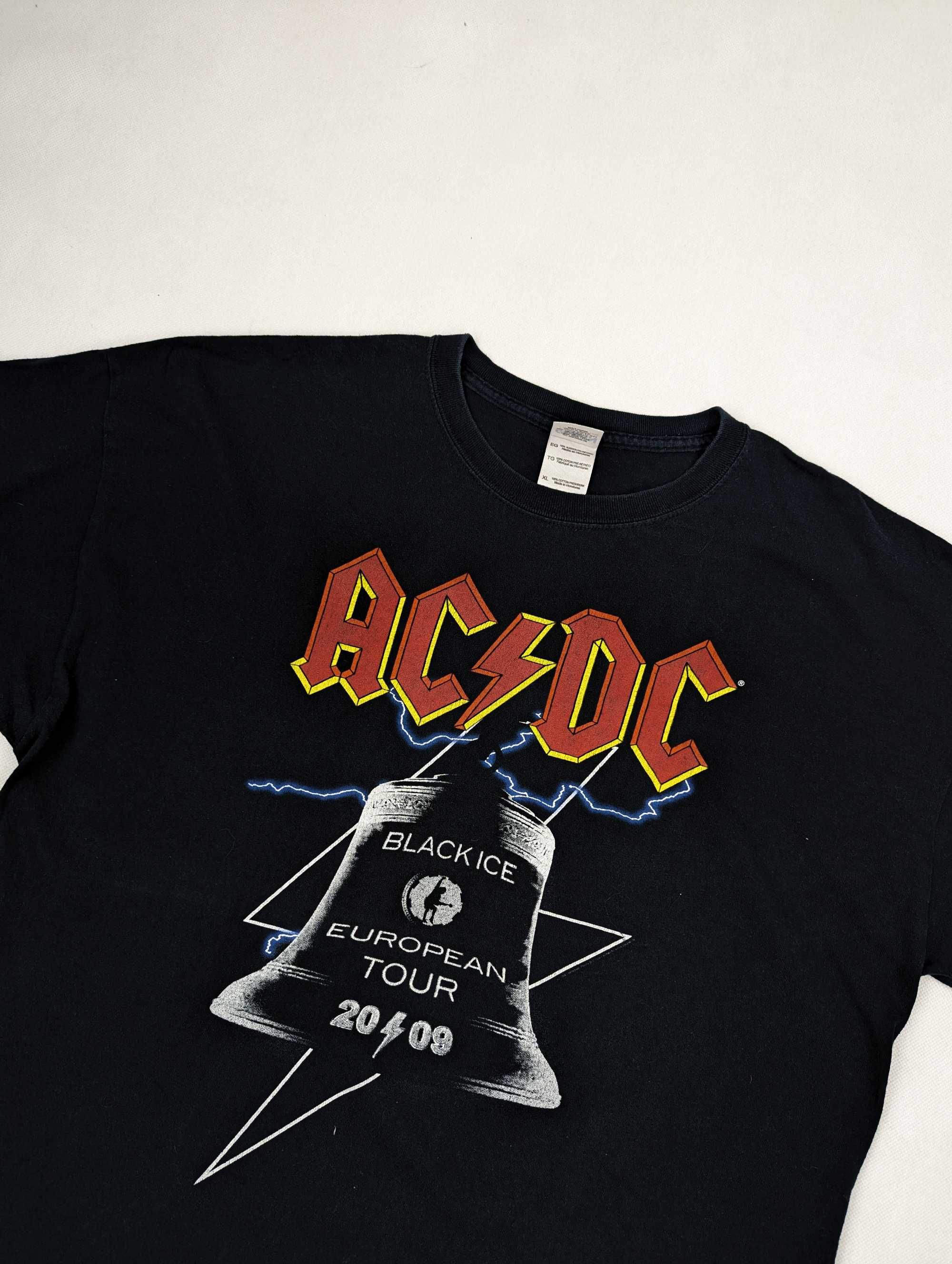 T-shirt męski okrągły dekolt acdc rozmiar XL