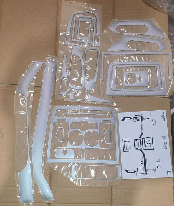 Накладки в салон под дерево, алюминий Mercedes Benz Vito W638, W639