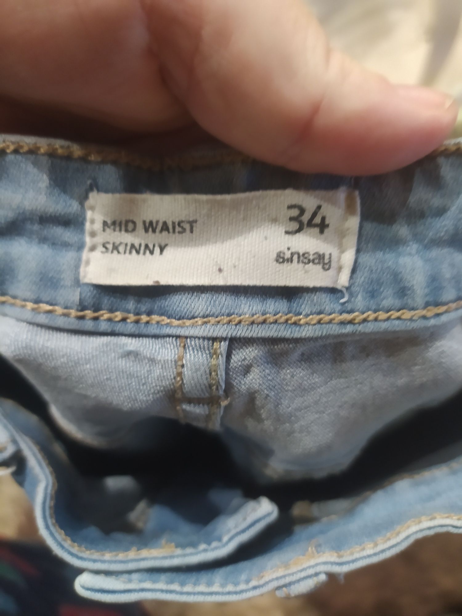 Spodnie jeansy dżinsy skinny rozmiar 34 XS Sinsay