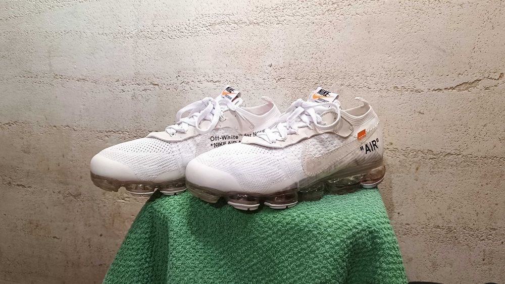Męskie sneakersy NIKE AIR VAPORMAX FLYKNIT OFF-WHITE r.45 stan b.dobry