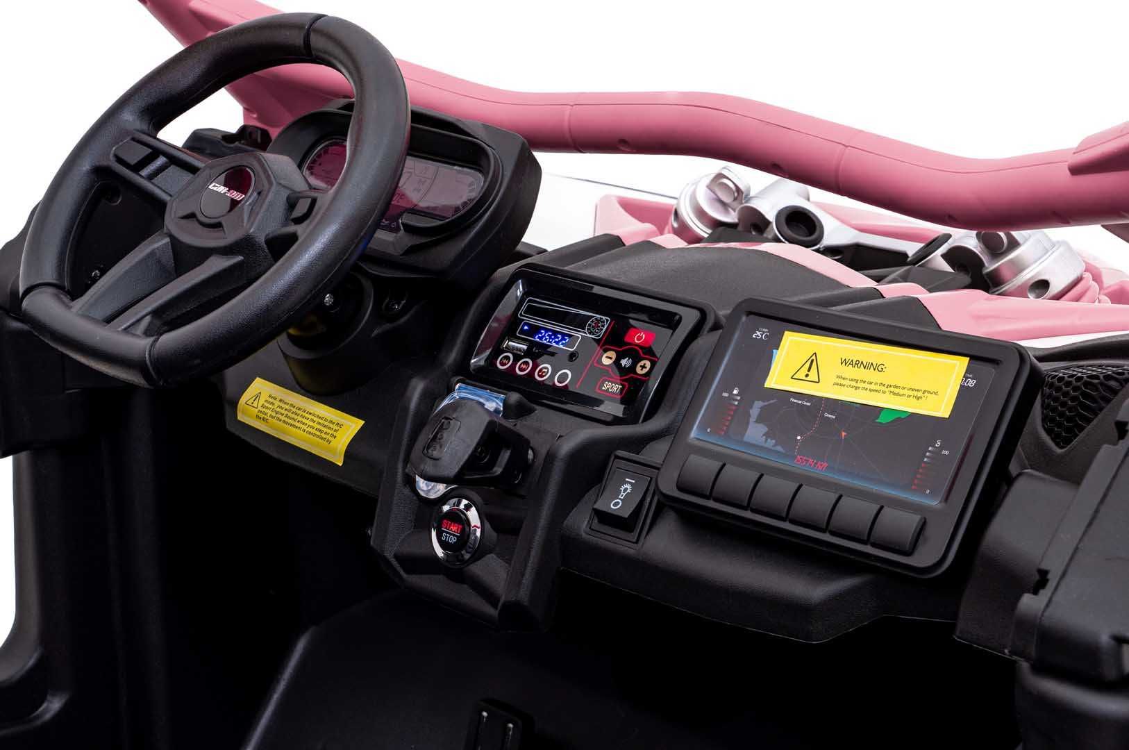 Autko dla dzieci na akumulator  Pojazd Buggy Maverick Turbo RR Różowy