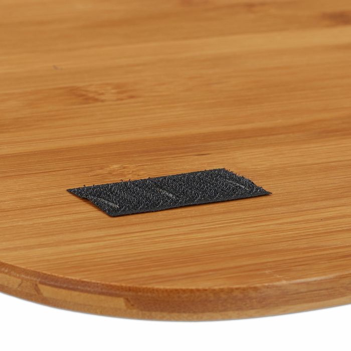 Bambusowy Stolik Pod Laptopa z Poduszką Relaxdays