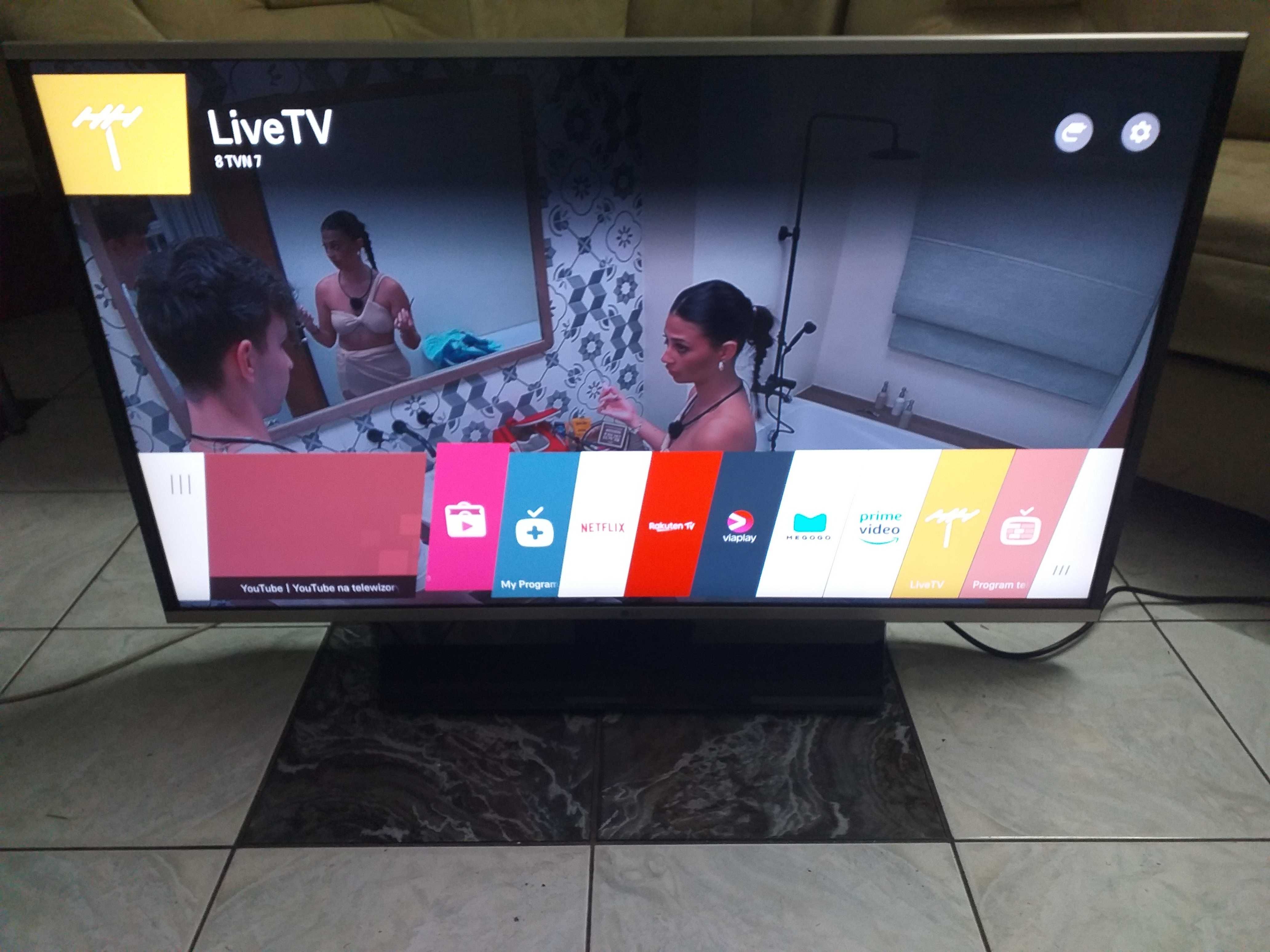 LG 43 cale LED Smart Wi-Fi FHD DVB-T2/HEVC/stan idealny czytaj opis