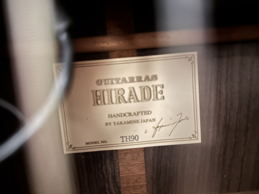 Takamine Th90 Hirade japonesa Topo Gama