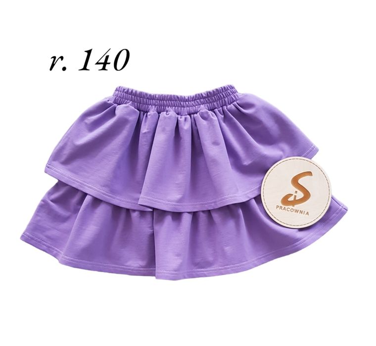 Nowa spódniczka dziewczęca w rozmiarze 140 produkt Hand Made