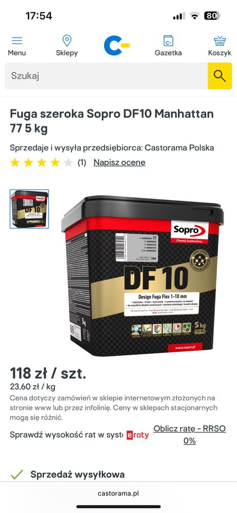 Fuga 5kg - Sopro DF10 Manhattan 77