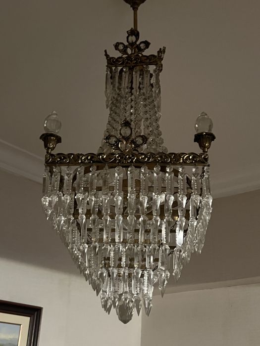 Candeeiros antigos de cristal