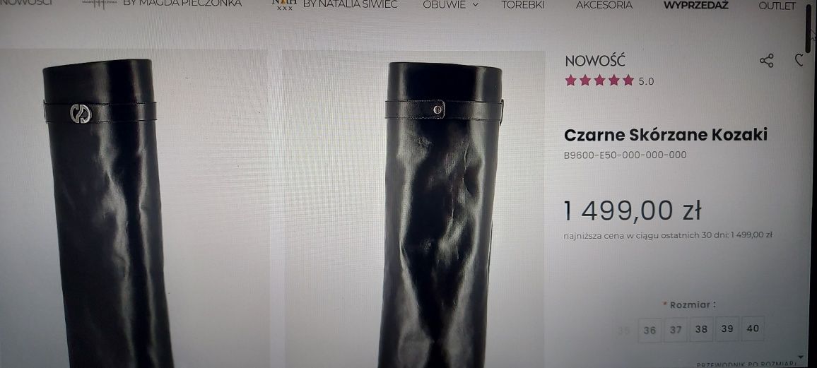 Carinii kozaki na szpilce 39, 1/3 ceny!