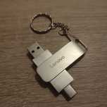 Dodatkowa przenośna pamięć Metalowy Obrotowy Dual USB 2w1 Lenovo 2 TB