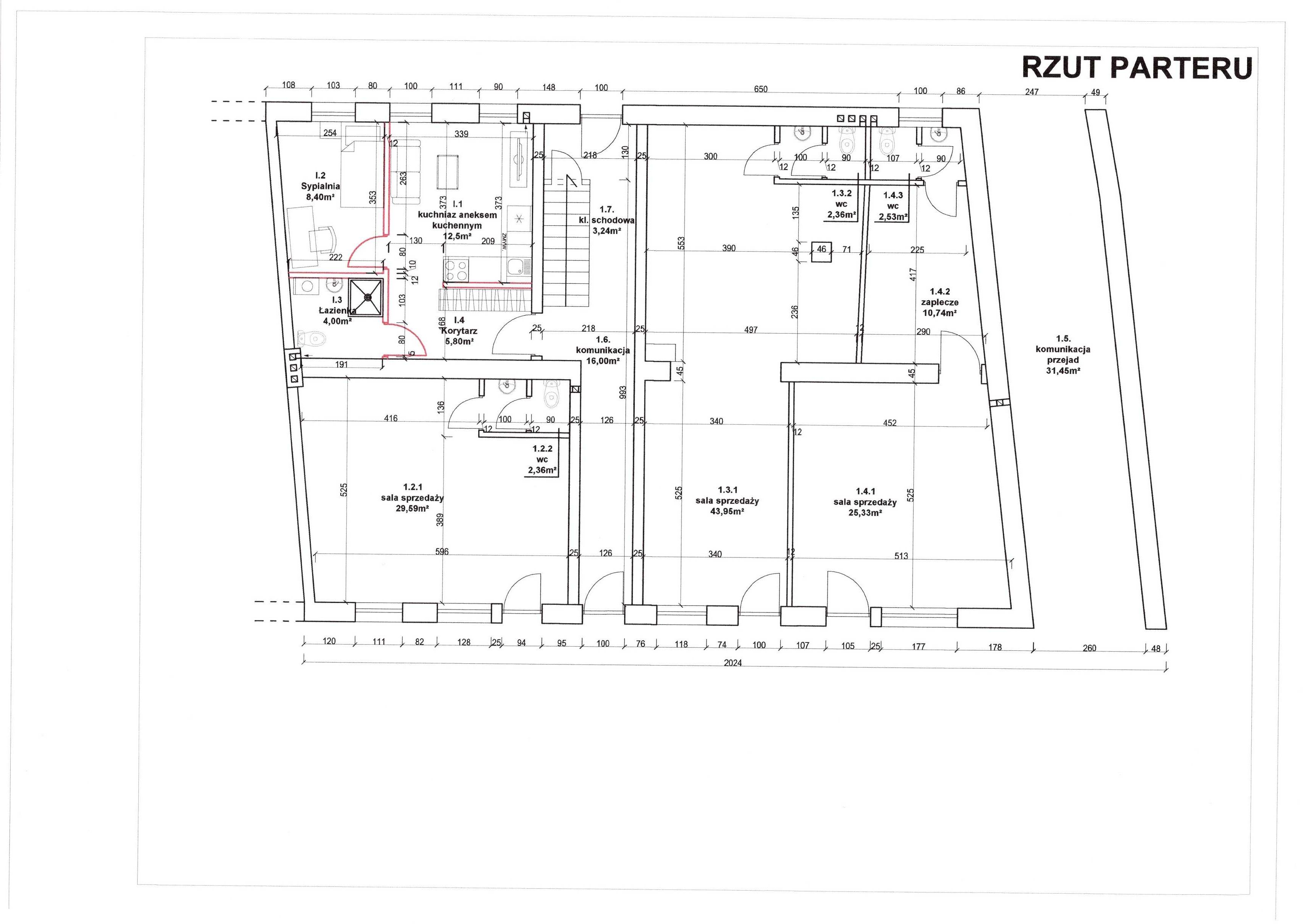 Lokal handlowy - usługowy 30m2, Lubawa- CENTRUM