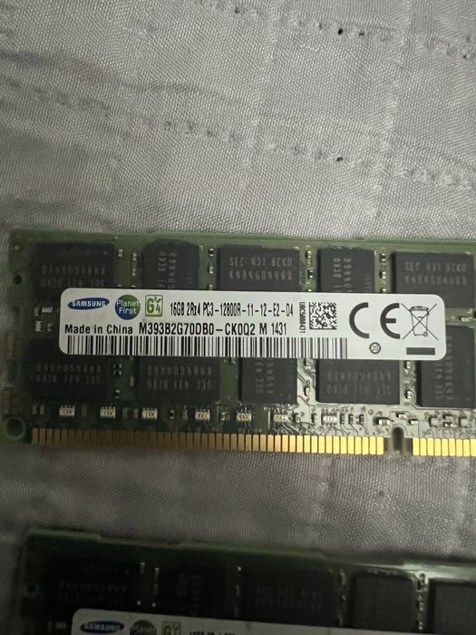 Pamięć RAM Samsung 32GB (2x16GB) ECC Registered RDIMM PC3-12800R