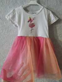 Платье фламинго фатин 1-2 года