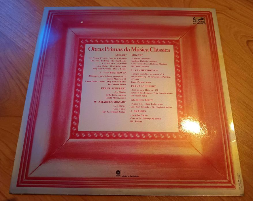 Obras Primas da Música Clássica - Disco vinil