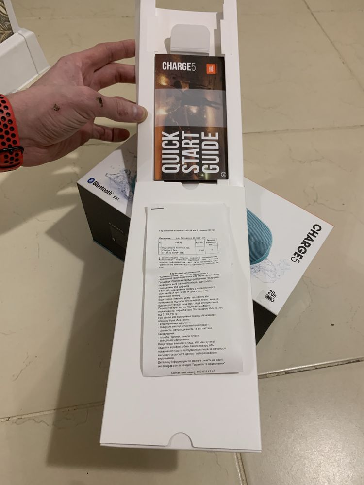 Jbl Charge 5 коробка (новая)
