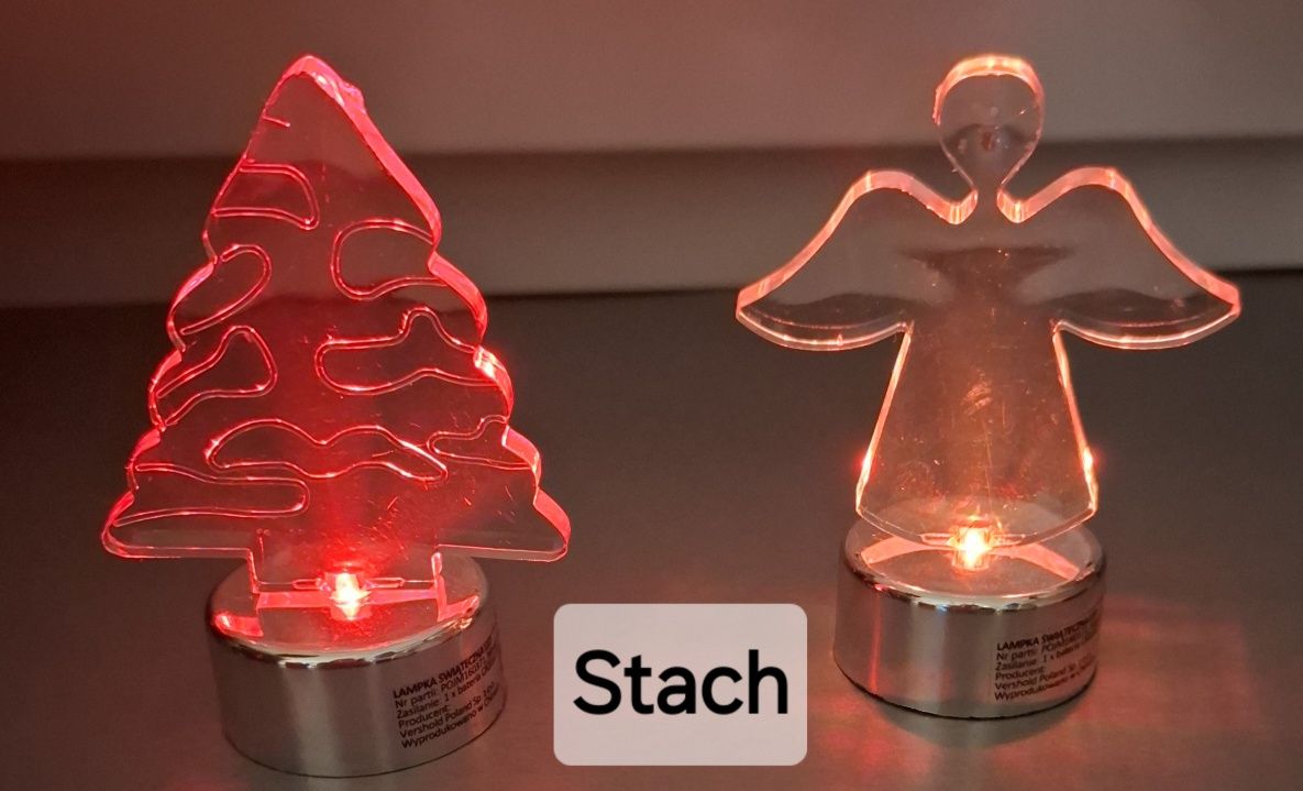 Lampki Świąteczne LED Aniolek Choinka  zmieniają kolory