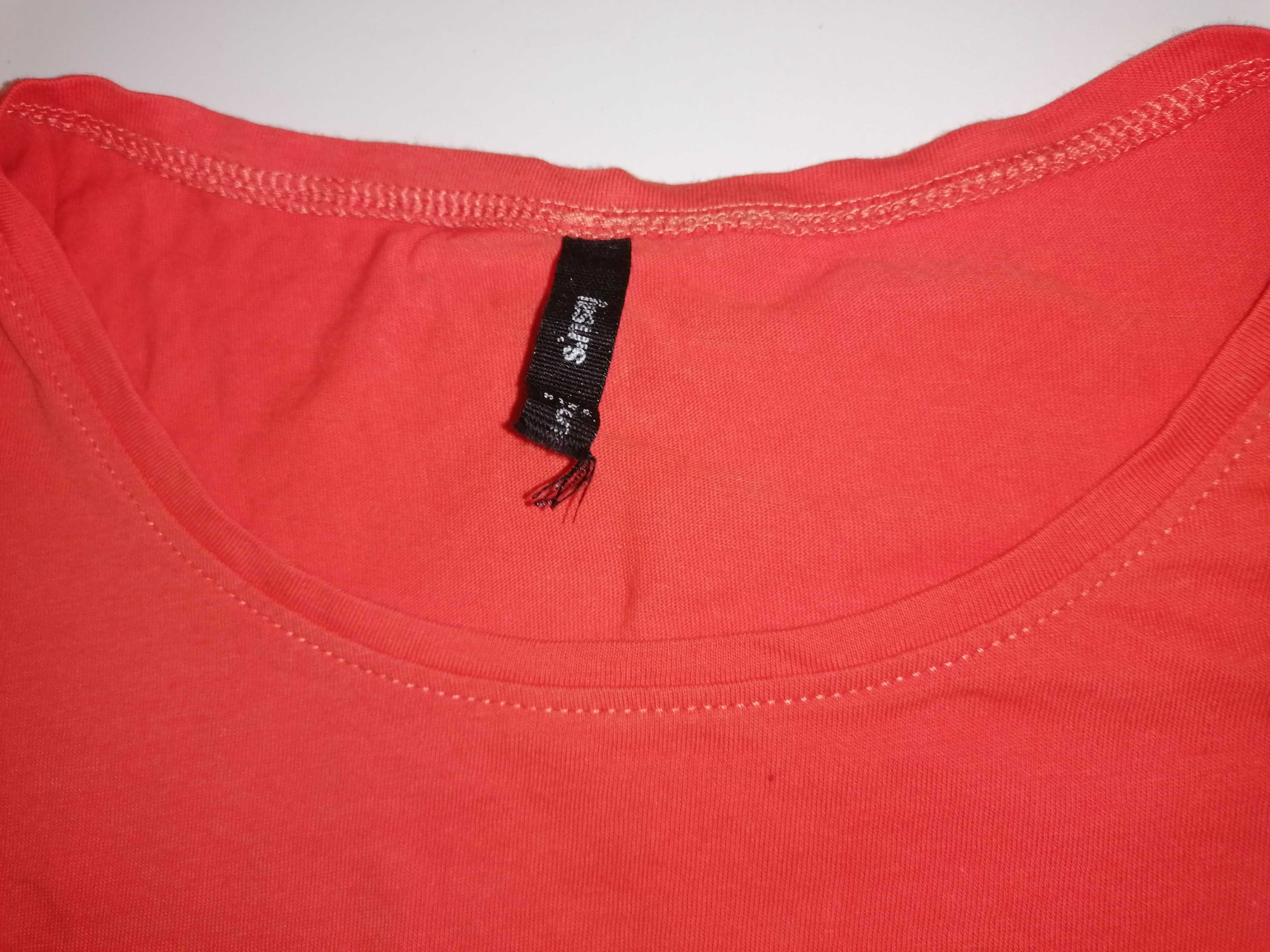 Pomarańczowa bluzka T-shirt, koszulka 36, S