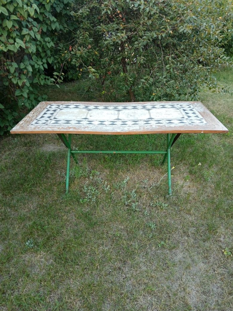 Stół ogrodowy własnej roboty.
