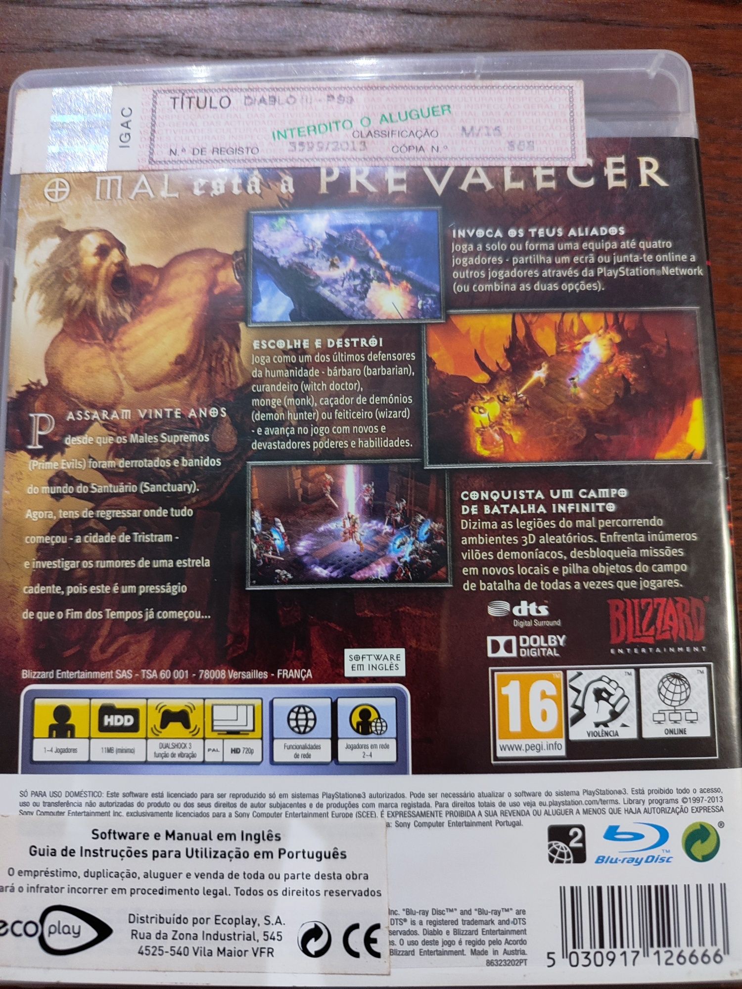 Jogo Diablo 3 PS3