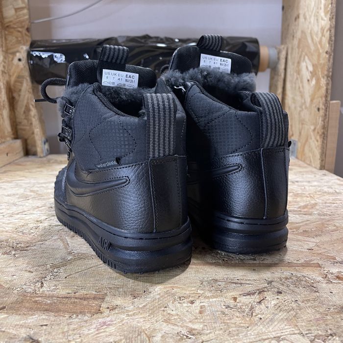 Чоловічі кросівки Nike Lunar Force 1 Duckboot triple black winter