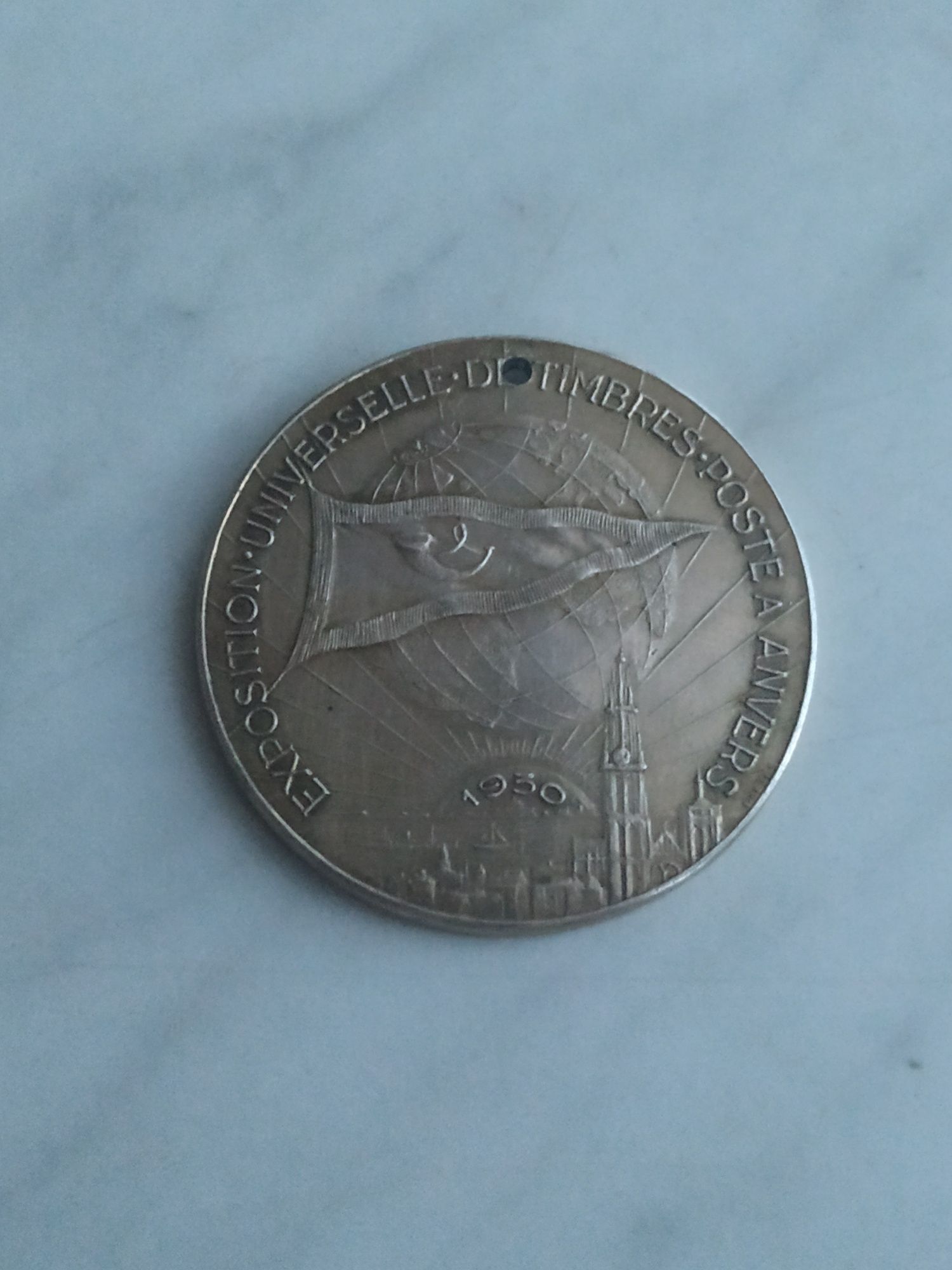 Medal. Wystawa pocztowa, filatelistyczna. Antwerpia 1930 rok.