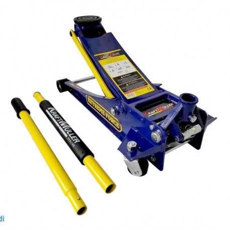 Macaco trolley profissional KRAFTMULLER extra plano 3 toneladas AZUL