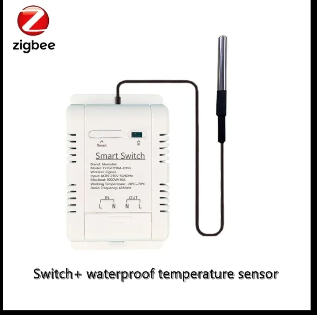 Wifi/ Zigbee smart, умнный терморегулятор, таймер