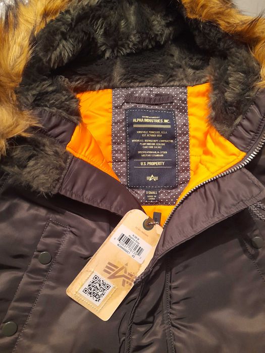 Жіноча парка N-3B W, ALPHA IND. Орігінал. Розмір XS.