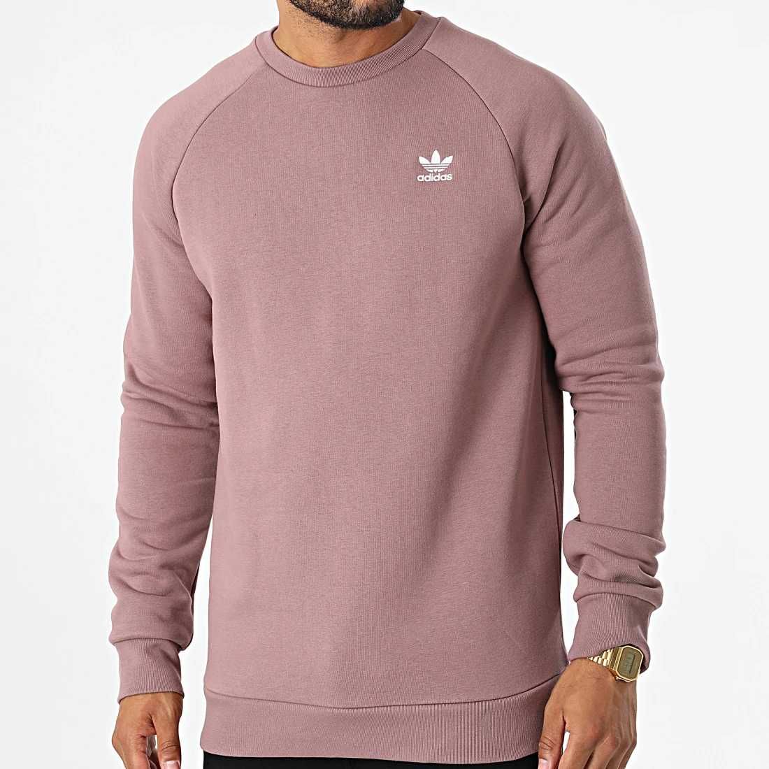 Bluza Męska ADIDAS ORIGINALS Essential Crew fiolet (HJ7991) r.L (50)
