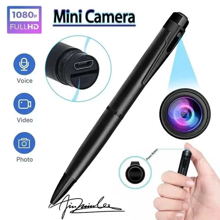 Ручка з міні Камерою для запису в HD 1080P з Детектором Руху та записо