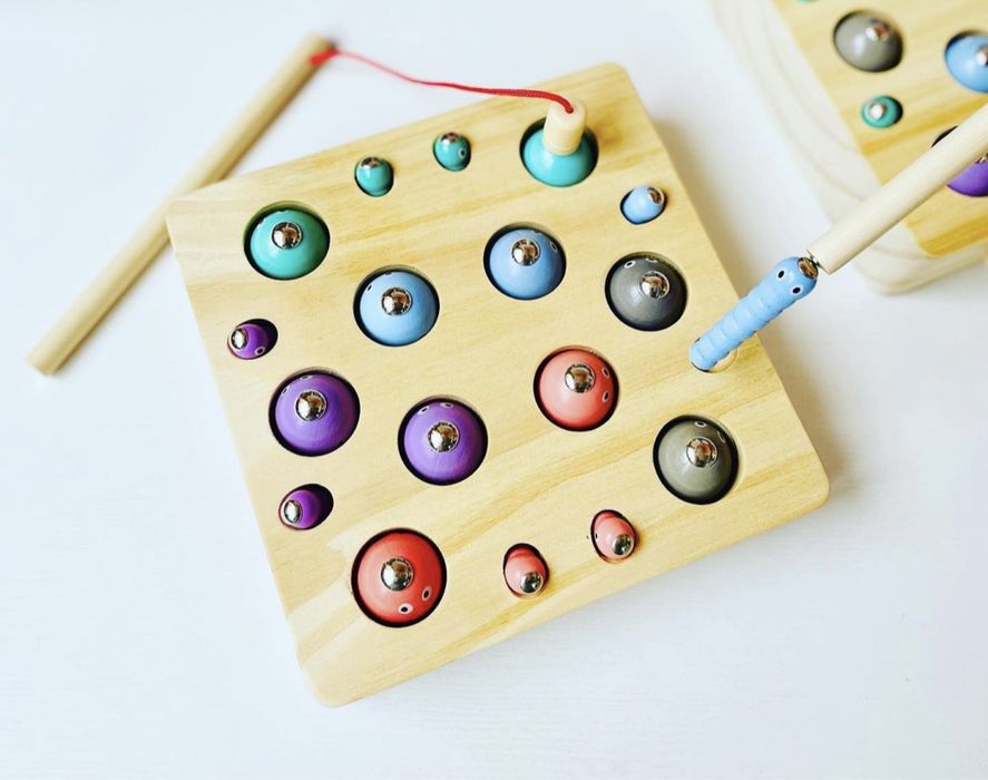 Магнитная рыбалка с рыбками и червячками