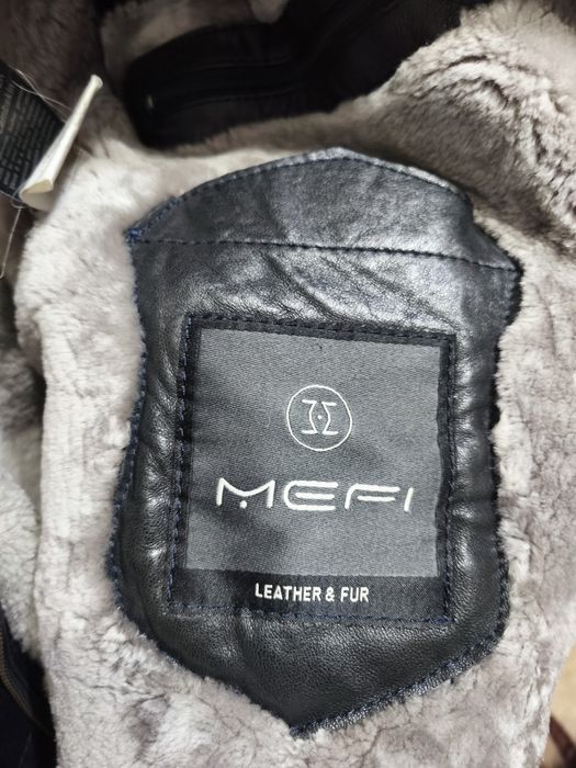 Мужская коженая дубленка, бренд MEFI