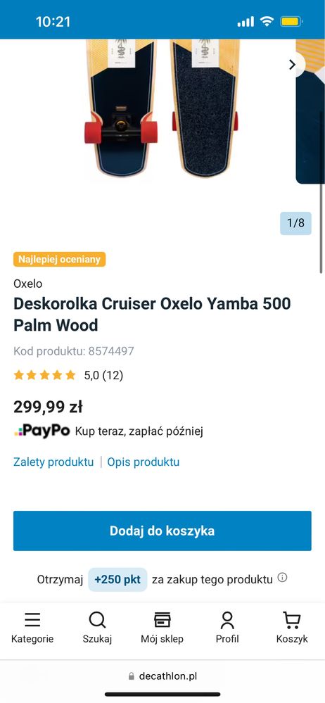 Deskorolka Yamba 500 Oxelo Decathlon