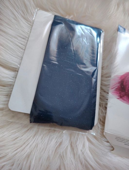 Nowe rajstopki dla dziewczynki błyszczące granatowe 134/140