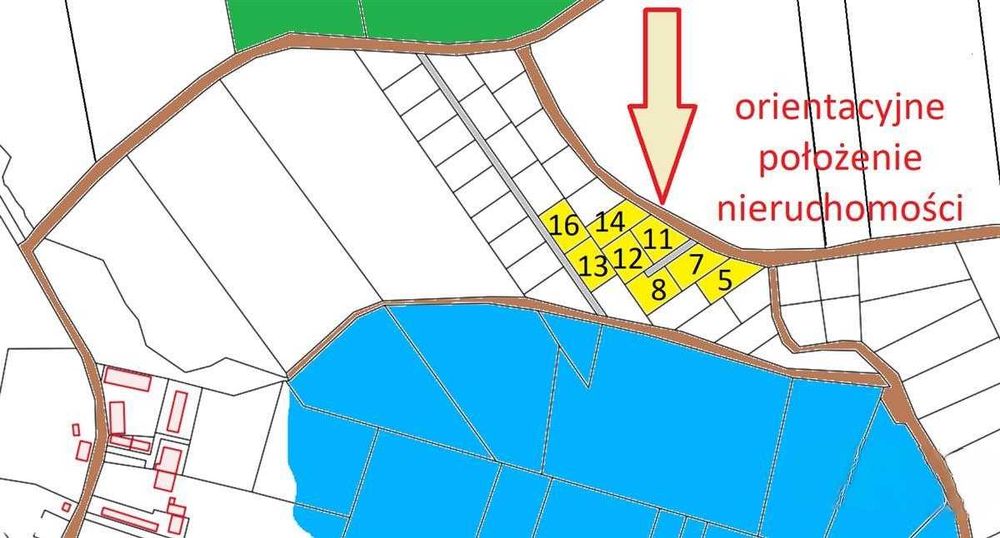 Urokliwie położona działka nad "jeziorem Uniemino"