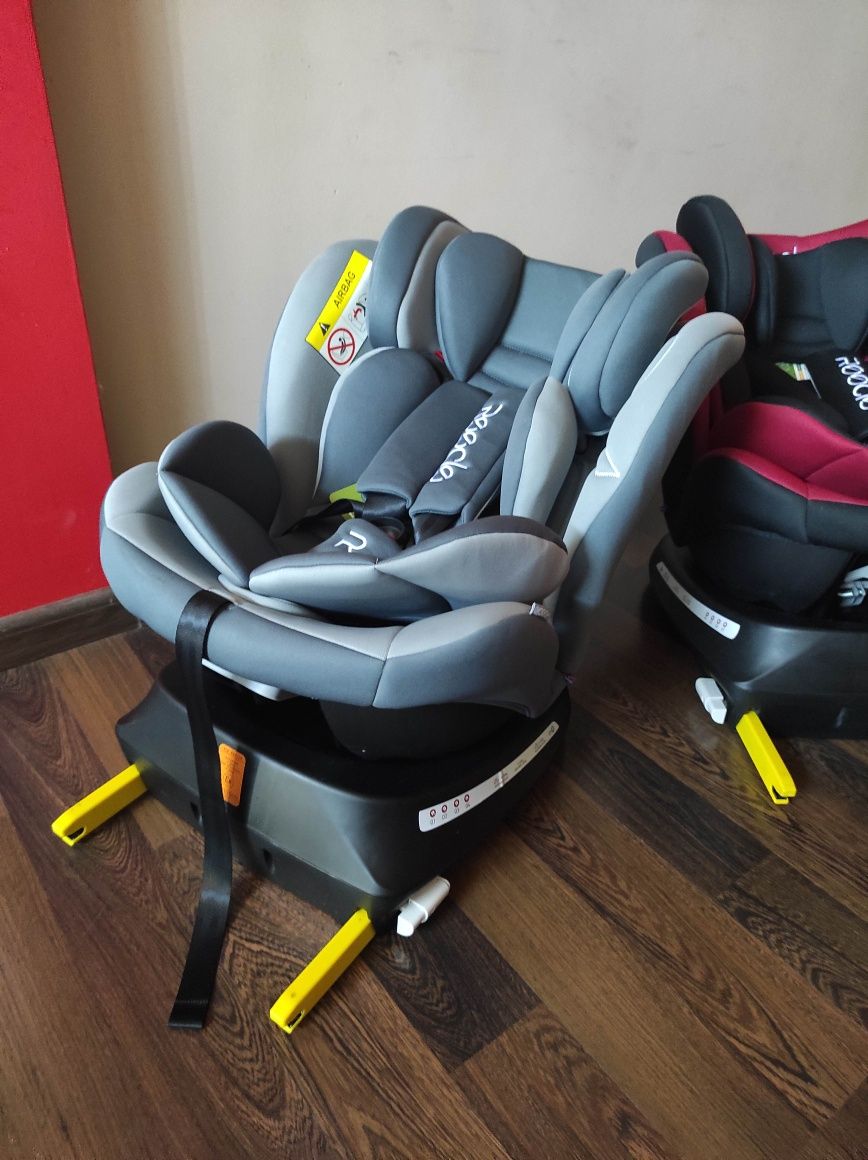 FOTELIK samochodowy od ur do 36 kg, ISOFIX obrotowy, funkcja spania