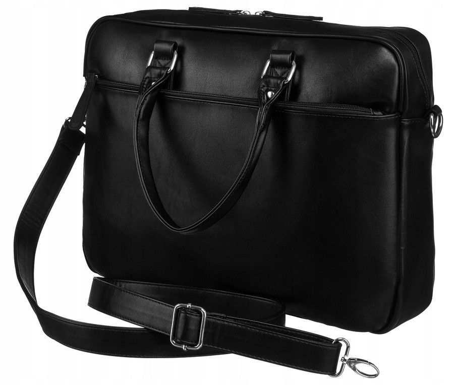 torba na laptopa do 14 cali wykonana ze skóry ekologicznej - peterson