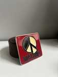 Skorzany pasek Moschino -retro styl, vintage